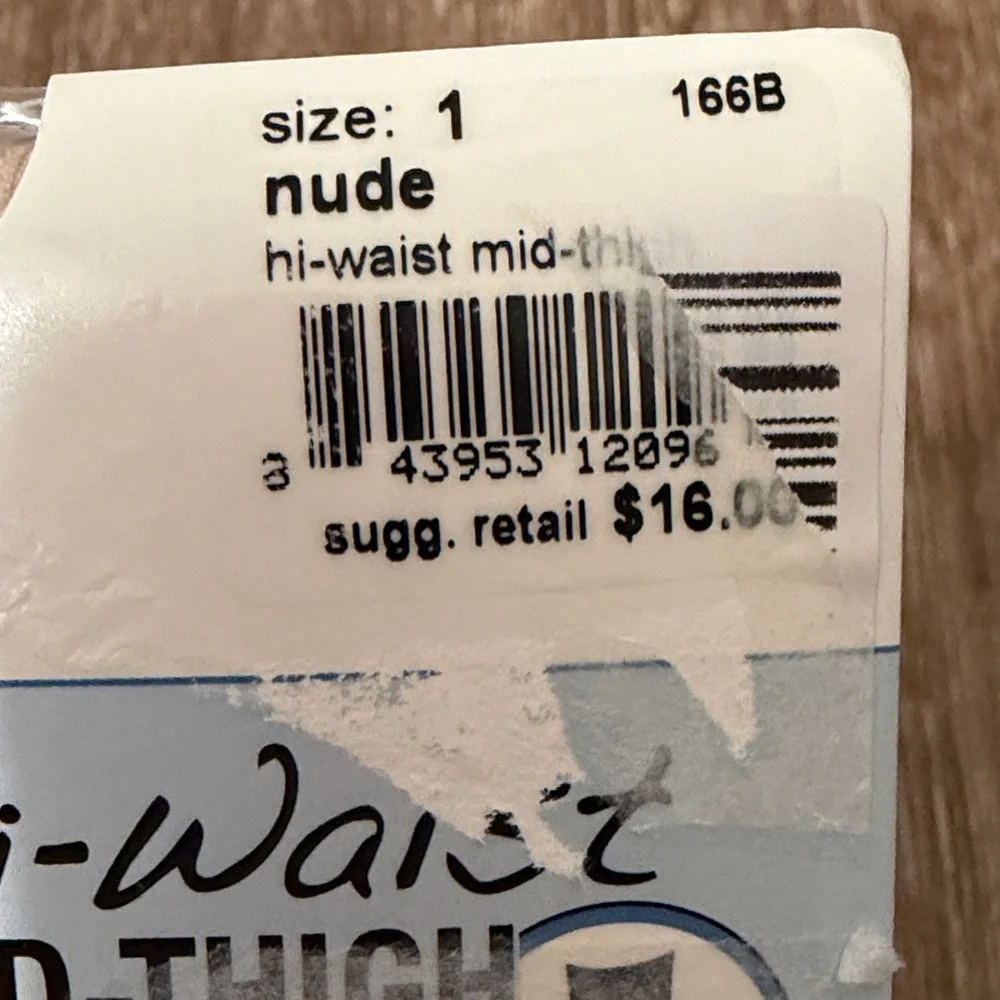 New Spanx Assets High Waist Mid Thigh Shaper Sz 1‎ 95-125 lbs Nude